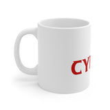 TⓗeCymruDesign 'Dragon' White Ceramic Mug, 11oz