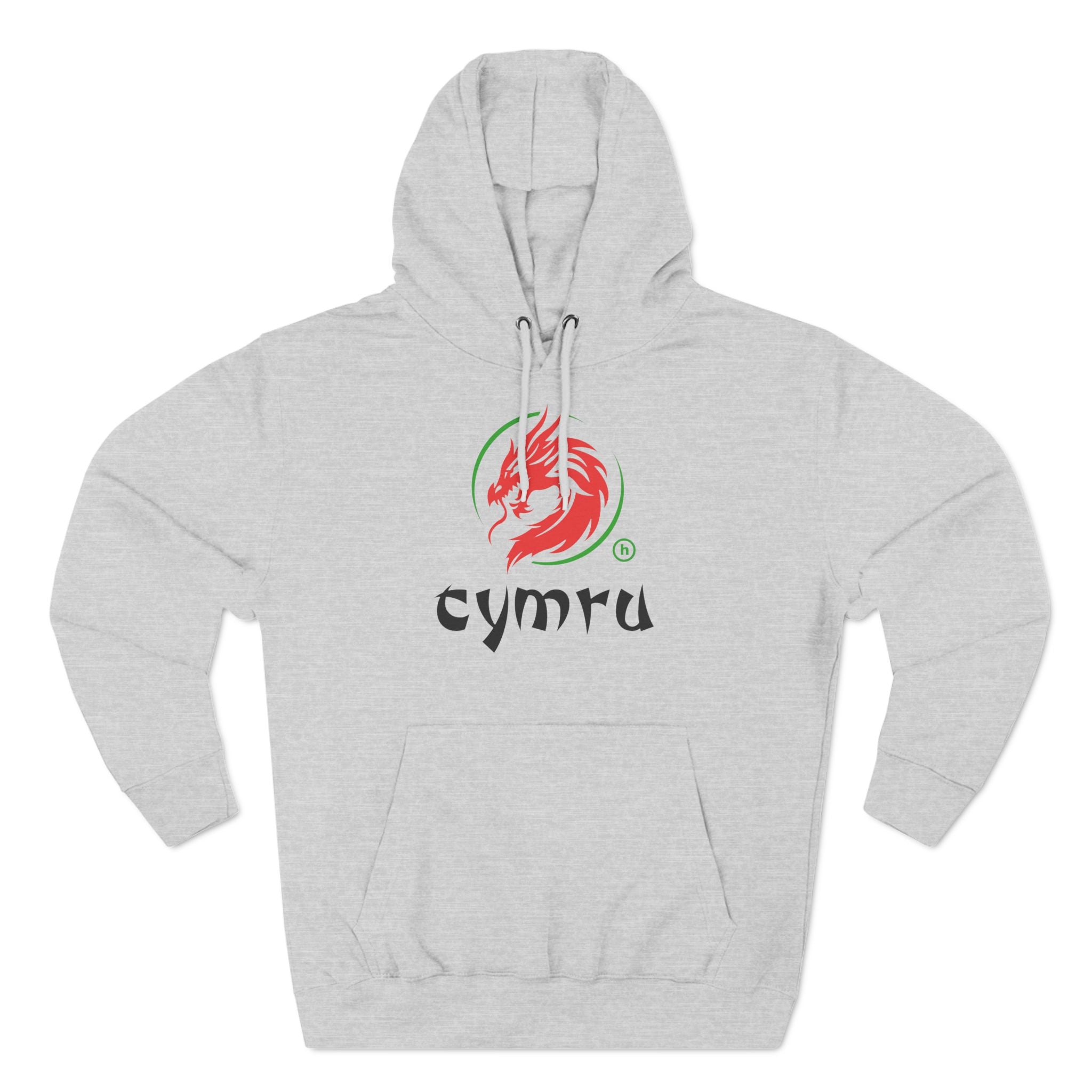 Tⓗe Cymru Design 'Oriental' Three-Panel Fleece Hoodie