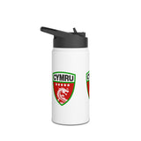 TⓗeCymruDesign 'Original' Stainless Steel Water Bottle, Standard Lid