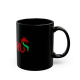 TⓗeCymruDesign 'Dragon' Black Mug (11oz, 15oz)