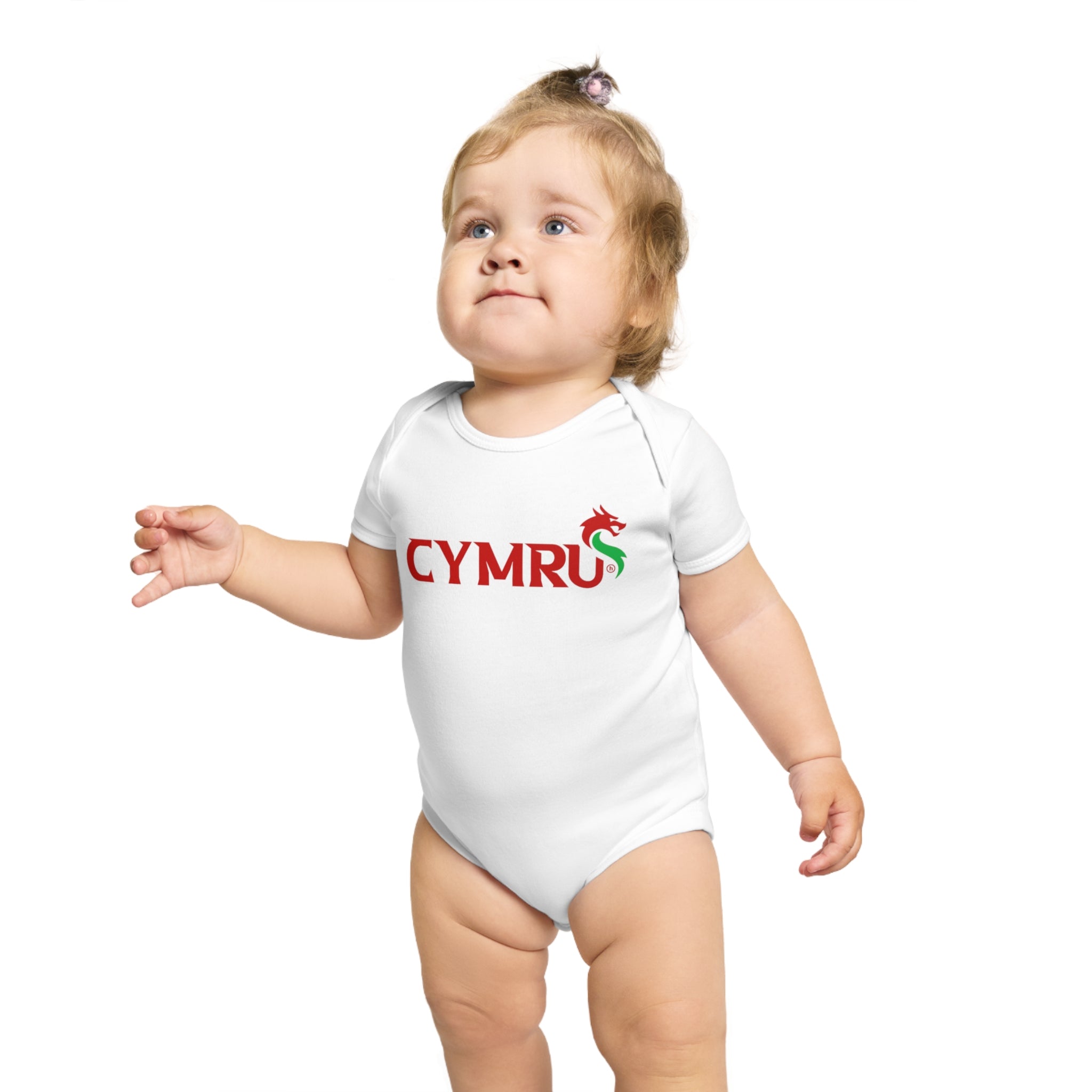 TⓗeCymruDesign 'Dragon' Short Sleeve Baby Bodysuit