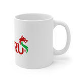 TⓗeCymruDesign 'Dragon' White Ceramic Mug, 11oz