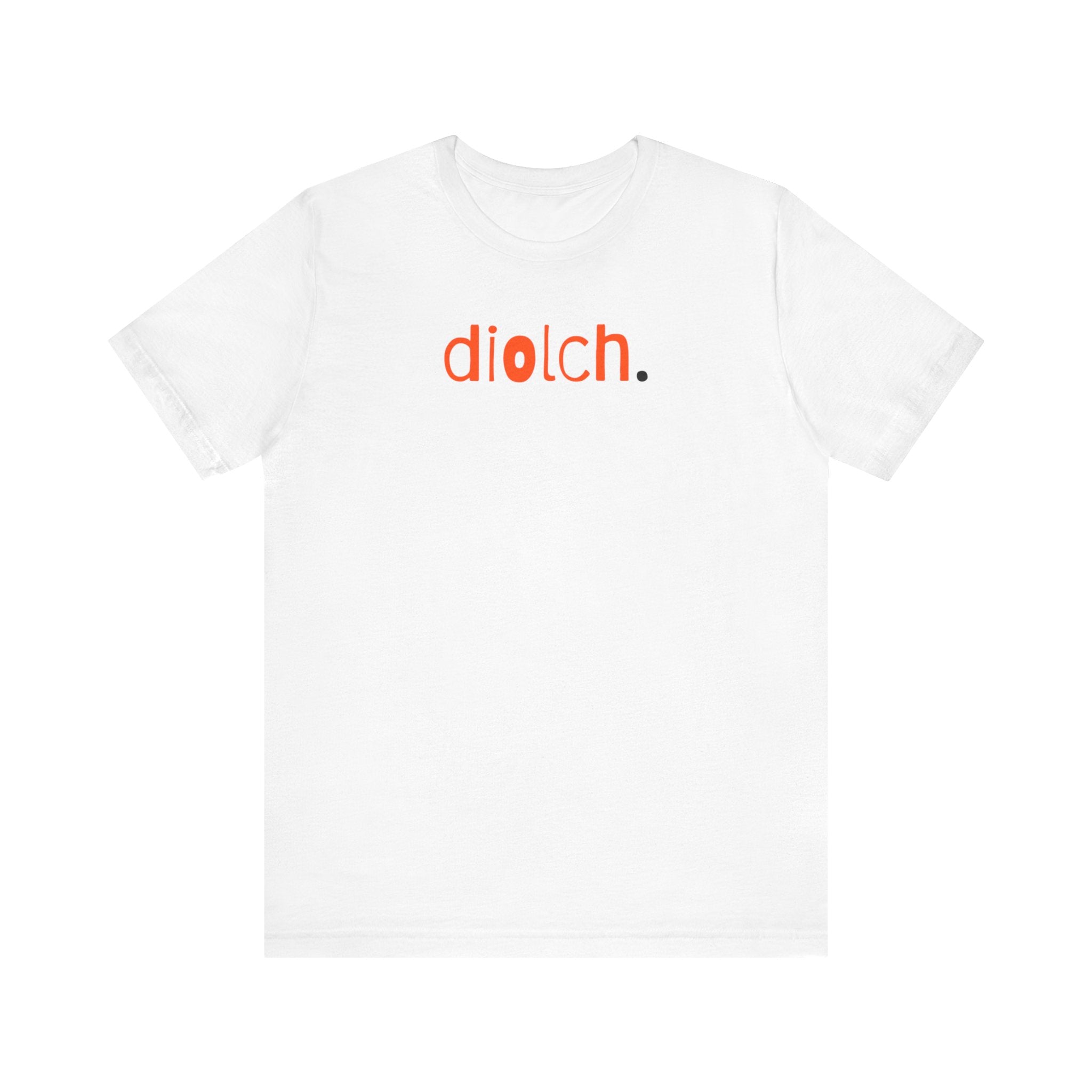 Tⓗe Cymru Design 'Diolch' Unisex Jersey Short Sleeve Tee