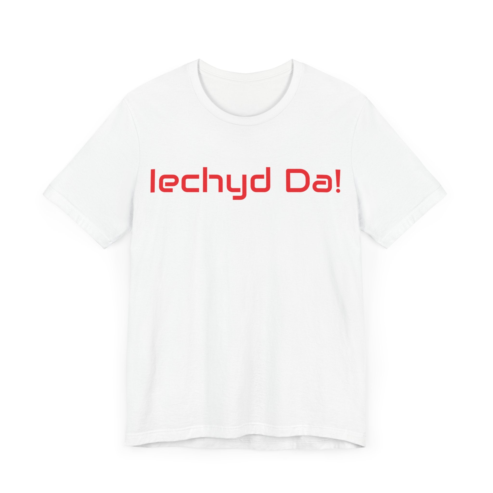 Tⓗe Cymru Design 'Iechyd Da!' Unisex Jersey Short Sleeve Tee