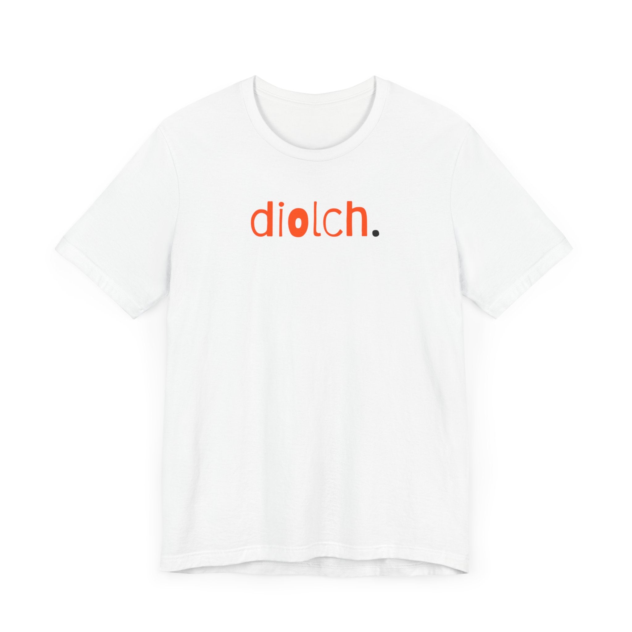 Tⓗe Cymru Design 'Diolch' Unisex Jersey Short Sleeve Tee