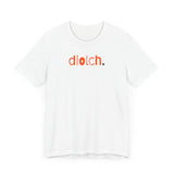 Tⓗe Cymru Design 'Diolch' Unisex Jersey Short Sleeve Tee