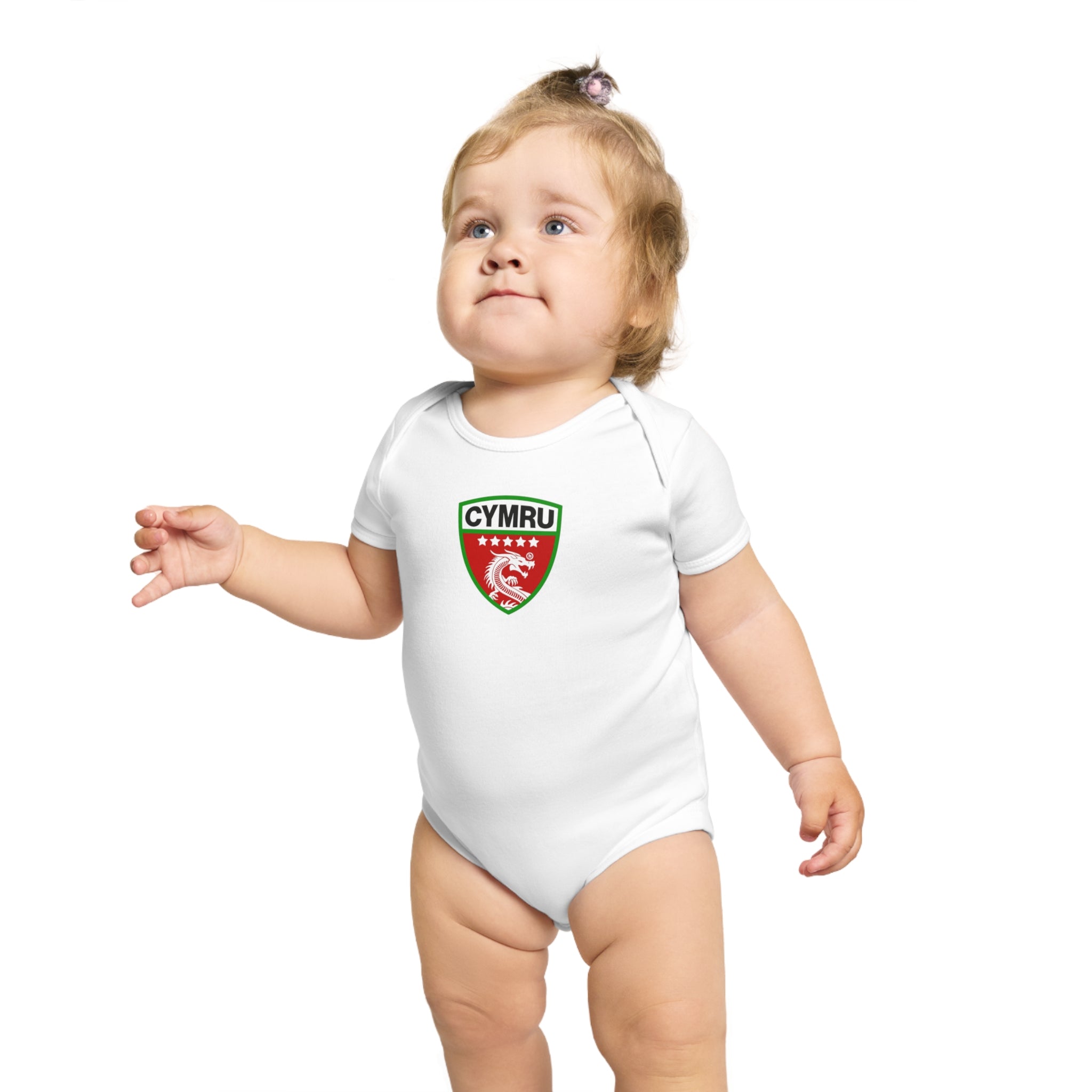 TⓗeCymruDesign 'Original' Short Sleeve Baby Bodysuit