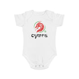 TⓗeCymruDesign  'Oriental' Short Sleeve Baby Bodysuit