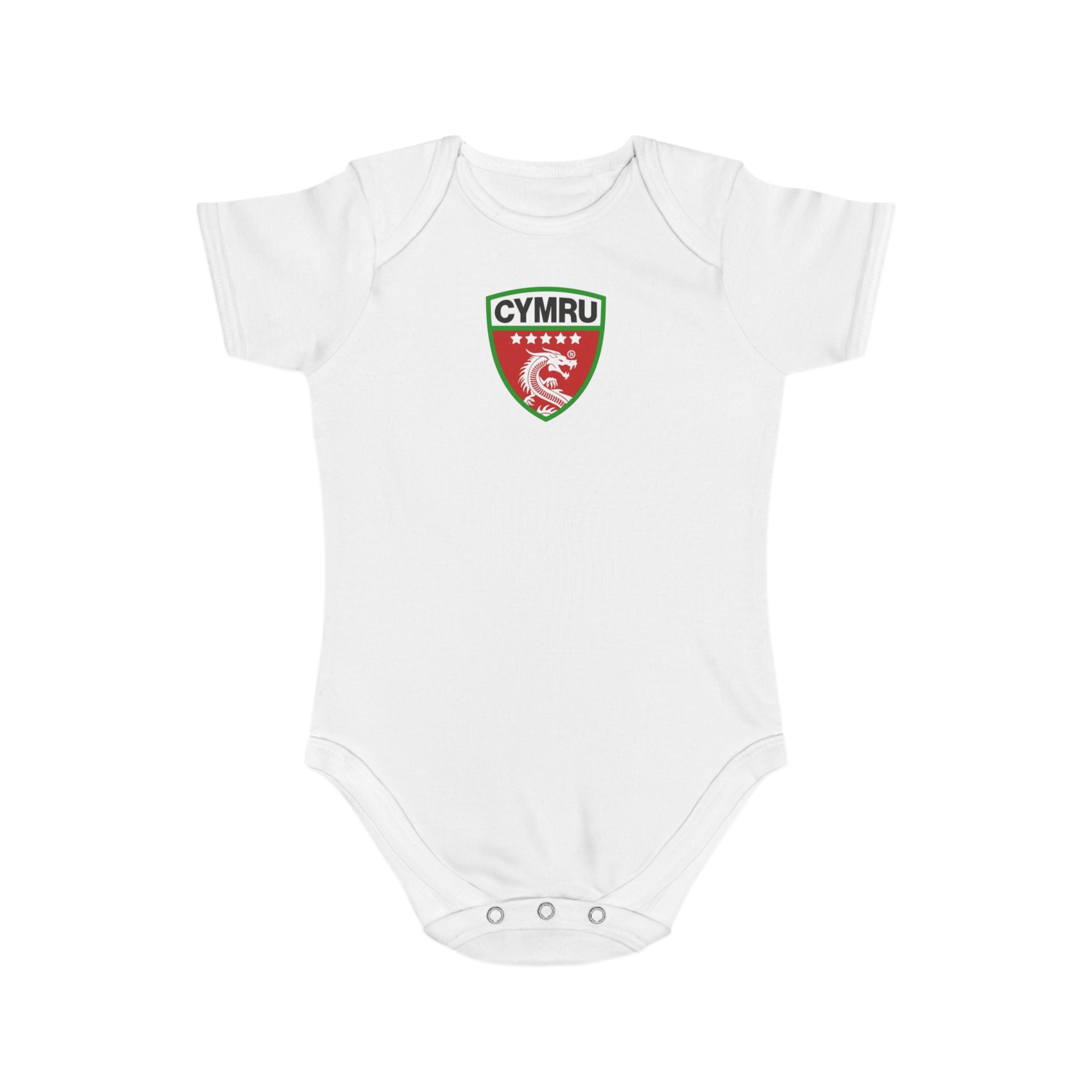 TⓗeCymruDesign 'Original' Short Sleeve Baby Bodysuit