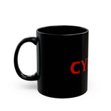 TⓗeCymruDesign 'Dragon' Black Mug (11oz, 15oz)